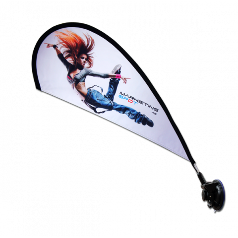 Mini Flying Banner Saugnapf