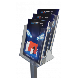 Brochure Stand 3 x A4 with base