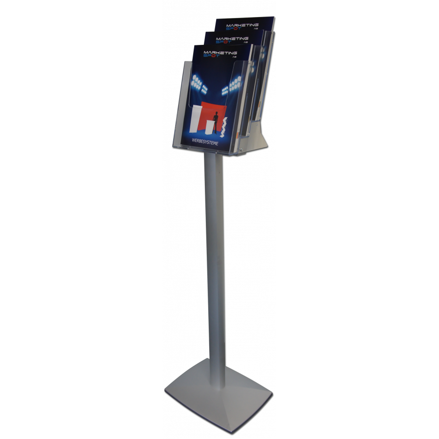 Brochure Stand 3 X A4 With Base   Brochure Stand 3 X A4 With Base 