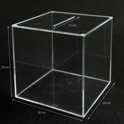 Plexi ballot box 20x20x20