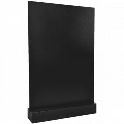 Table chalkboard display wood/chalkboard black wood A4