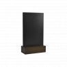 Table chalkboard display wood/chalkboard dark wood A6