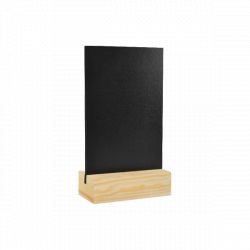 Menu de table bois/"ardoise" A6 (Bois clair)