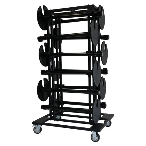 Transport trolley for Queue Barrier with band (12x Stand black)