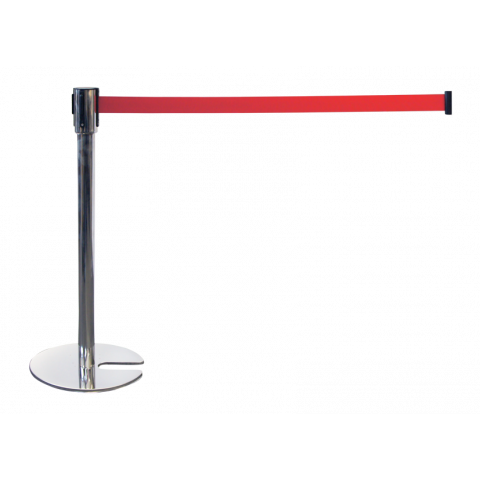 Band Queue barrier stand silver